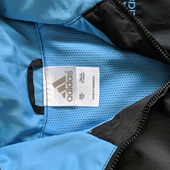 adidas track lightweight spring jacket windbreaker jacket 12 months baby - Picture 4 of 9